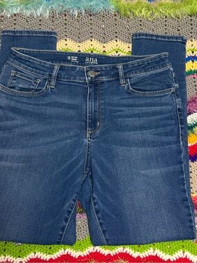 a.n.a Straight Leg Dark Blue Mid-Rise Women’s Jeans sz 14 euc